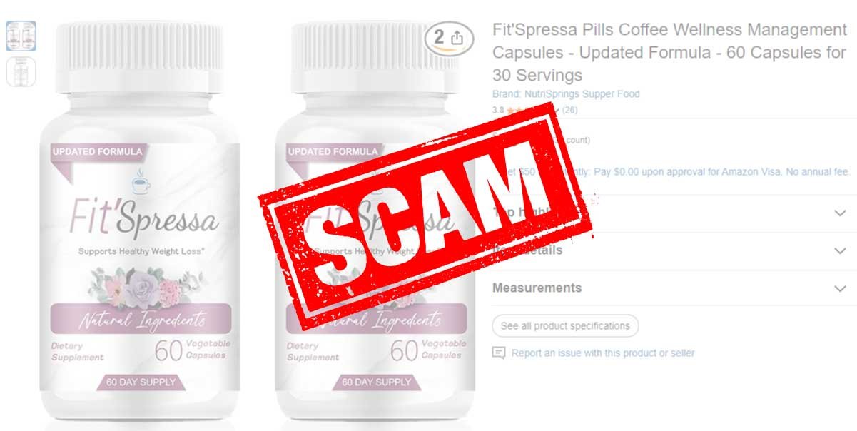 Fake FitSpresso listing found on unofficial site